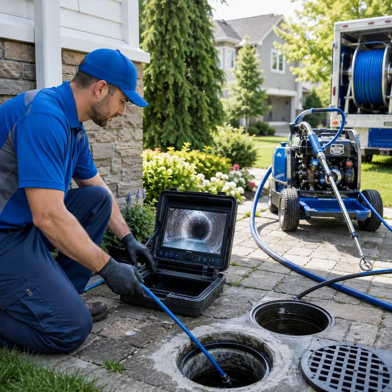 Outdoor drain cleaning professionals serving Newton Grove, NC